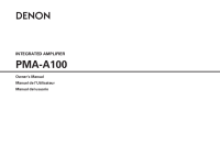 Denon PMA-A100-Owners-Manual 